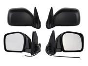 DOOR MIRROR PAIR FITS TOYOTA 01 04 TACOMA PRE RUNNER POWER W O HEAT TO1320163 TO1321163 TY35ER 87910 35580