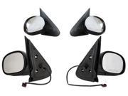 DOOR MIRROR PAIR FITS FORD 97 02 EXPEDITION POWER W HEAT FO1320159 61053F 61054F FO1320159 955 028 F85Z 17683 FD57CL