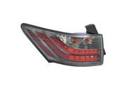 NEW OUTER LEFT TAIL LIGHT FITS LEXUS CT200H 2011 2015 LX2804106 81561 76010
