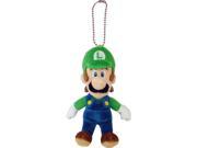 Super Mario Plush Key Chain 5.5 Luigi Mascot Strap