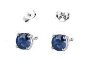 .50 cttw Genuine Blue Sapphire Earrings Set In 14kt Gold