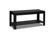 Furinno 12125BK Parsons Entertainment Center TV Stand Coffee Table Black