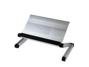 Furinno A6 Silver Ergonomic Aluminum Adjustable Laptop Table Silver