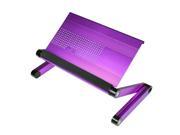 Furinno A6 Purple Ergonomic Aluminum Adjustable Laptop Table Purple
