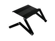 Furinno A6 Black Ergonomic Aluminum Adjustable Laptop Table Black