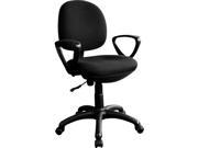 Furinno WA 213 Hidup Mid Back Fabric Office Task Chair Black