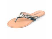 Womens Dressy Flip Flips Gold Rhinestone Strap Sandals Thongs New Summer Flats