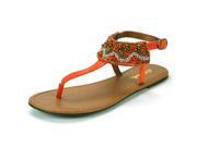 Womens T Strap Sandals Embroidered Dressy Flats Adjustable Ankle Strap Shoes