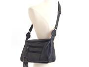 Womens Leather Handbag Mid Size Shoulder Bag Purse W Multi Organizer Pockets NEW