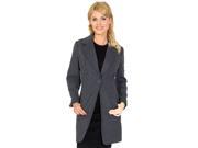 Alpine Swiss Stella Women s Wool Single Button Overcoat 7 8 Length Jacket Blazer