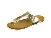 Womens T Strap Sandals Open Toe Flip Flops Slip On Thongs Buckle Flats New Shoes