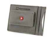 AlpineSwiss Mens Leather Money Clip Magnet Front Pocket Wallet Slim ID Card Case