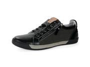 Alpine Swiss Fabian Mens Casual Sneakers Low Top Lace Up Zippered Fashion Shoes