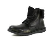 GBX Men s Trammel Ankle Boots Lace Up Fold Over Combat Style Suede Leather Shoes