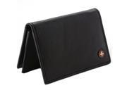 Alpine Swiss RFID Blocking Expandable Business Card Case Genuine Leather Wallet