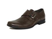 AlpineSwiss Uster Mens Monk Strap Loafers Suede Lined Slip On Buckle Dress Shoes