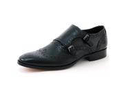 Mens Leather Dress Shoes Double Buckle Monk Strap Slip on Loafer Giorgio Brutini