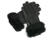 Alpine Swiss Women s Dressy Gloves Genuine Leather Thermal Lining Rabbit Fur Cuff