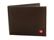 Alpine Swiss Mens Leather Wallet Multi Card Flip ID High Capacity Compact Bifold