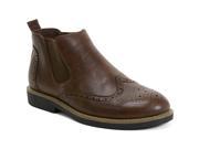 AlpineSwiss Bulle Mens Ankle Boots Chelsea Brogue Medallion Wing Tip Dress Shoes