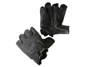 Alpine Swiss Men s Fingerless Gloves Genuine Leather for Workout Training Riding