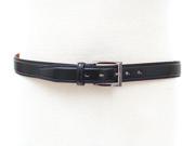 Mens Leather Belt Dressy or Casual Black Brown Gunmetal Buckle Sizes Available