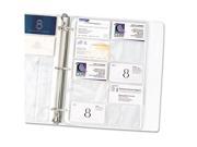 C Line Products Inc. CLI61217 Business Card Refill Pages 200 Card Cap 11in.x8 .50in. Clear