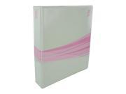Wilson Jones Pink Ribbon Binder 1.5 Capacity Letter Size Green with Pink Wave Each W61014