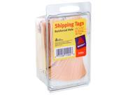Avery Shipping Tags Reinforced Hole 1 Strung 2 3 4 x 1 3 8 Manilla Pack of 100 11004