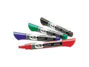EnduraGlide Dry Erase Marker Chisel Tip Assorted Colors 4 Set
