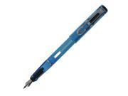 JinHao 599A Plastic Fountain Pen Medium Nib Translucent Blue