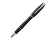 Parker Urban Premium 5th Technology Ebony Metal Chiseled Fountain Pen Medium Point Black Ink S0976040
