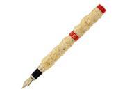 JinHao Deluxe Classic Chinese Dragon with Pearl Gold with Red Fountain Pen Medium Point FP 999 4