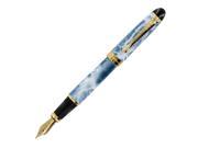 JinHao X450 Blue White Marble GT Fountain Pen Medium