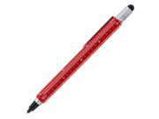 Monteverde One Touch Stylus 9 Function Tool Inkball Pen Medium Point Red Barrel MV35254