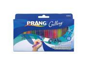 Dixon Prang Ambrite Paper Chalk 3.19 x 0.44 Chalk Size Assorted 2 Packs of 12