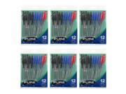 Bazic Pure Stick Ballpoint Pens Medium Point Assorted Colors Pack of 72 1752