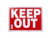 Bazic Small 9 x 12 Inches Keep Out Sign S 12