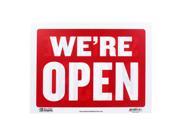 Bazic Small 9 x 12 Inches Open Sign with Closed Sign on Back Sign S 24