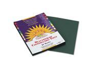 SunWorks Construction Paper 58 lbs. 12 x 18 Dark Green 50 Sheets Pack