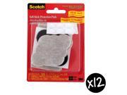 Scotch Self Stick Floor Care Pads 30 Count Pack of 12
