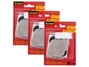 Scotch Self Stick Floor Care Pads 30 Count Pack of 3