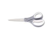 Fiskars 01 004709 ErgoSharp Titanium Soft Grip Scissors 8 in. Length Straight Gray