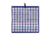 Carson Dellosa Publishing Hundreds Pocket Chart with 100 Clear Pockets Colored Number Cards 26 x 26