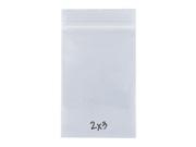 Reclosable Poly Bags Clear 4 Mil 2 x 3 Pack of 100