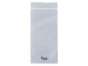Reclosable Poly Bags Clear 4 Mil 3 x 6 Pack of 100