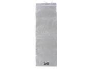 Reclosable Poly Bags Clear 4 Mil 5 x 15 Pack of 100