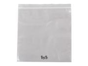 Reclosable Poly Bags Clear 4 Mil 8 x 8 Pack of 100