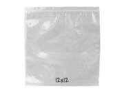 Reclosable Poly Bags Clear 4 Mil 12 x 12 Pack of 100