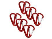 SecureLine 2 Bright Spring Link Carabiner 1 4 in Clip Pack of 12 Red